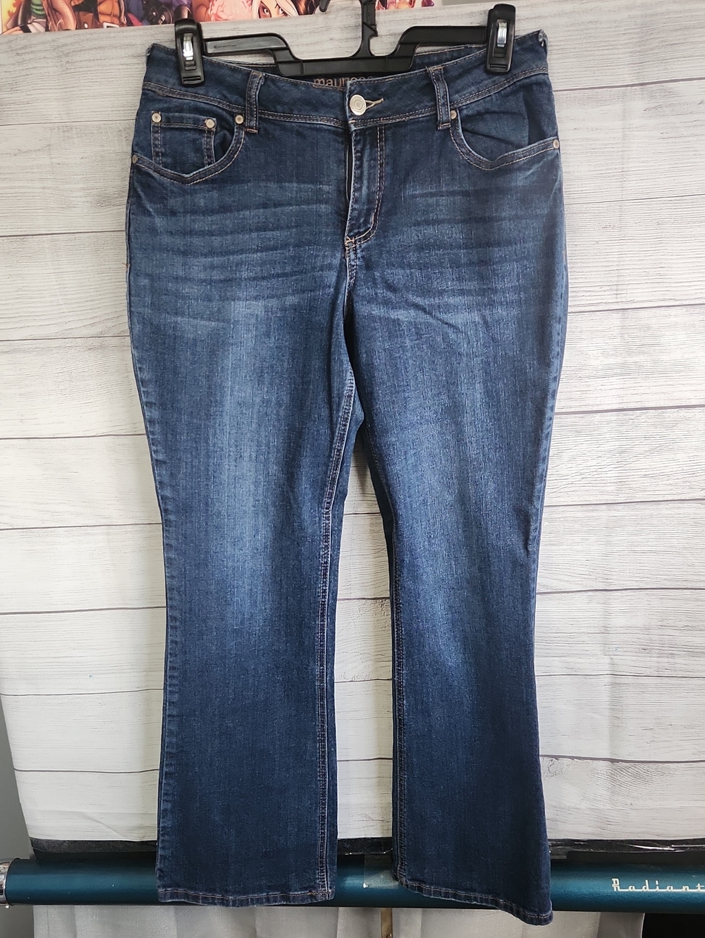 Maurices Medium Blue Stretch Bootcut Jeans